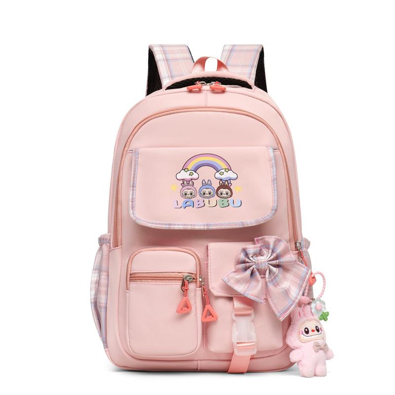 Schoolbag1011 new primary school bag for grades 1, 2 and 3 to reduce the burden of spine care for girls, girls and girls, light backpack for girls