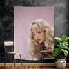 Modern Fashion Singer Sabrina DIY Wall Tapestry Hippie Flower Wall Carpets Dorm Decor Wall Art Decor