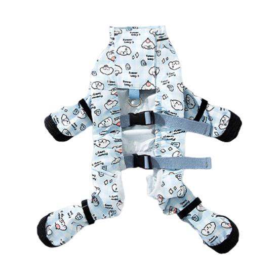 

Брюки от грязи для питомцев Нескользящие Водонепроницаемые Дождевые ботинки для собак с регулируемой подтяжкой Уличные Брюки от пыли Снежные ботинки для маленьких и средних активных собак S