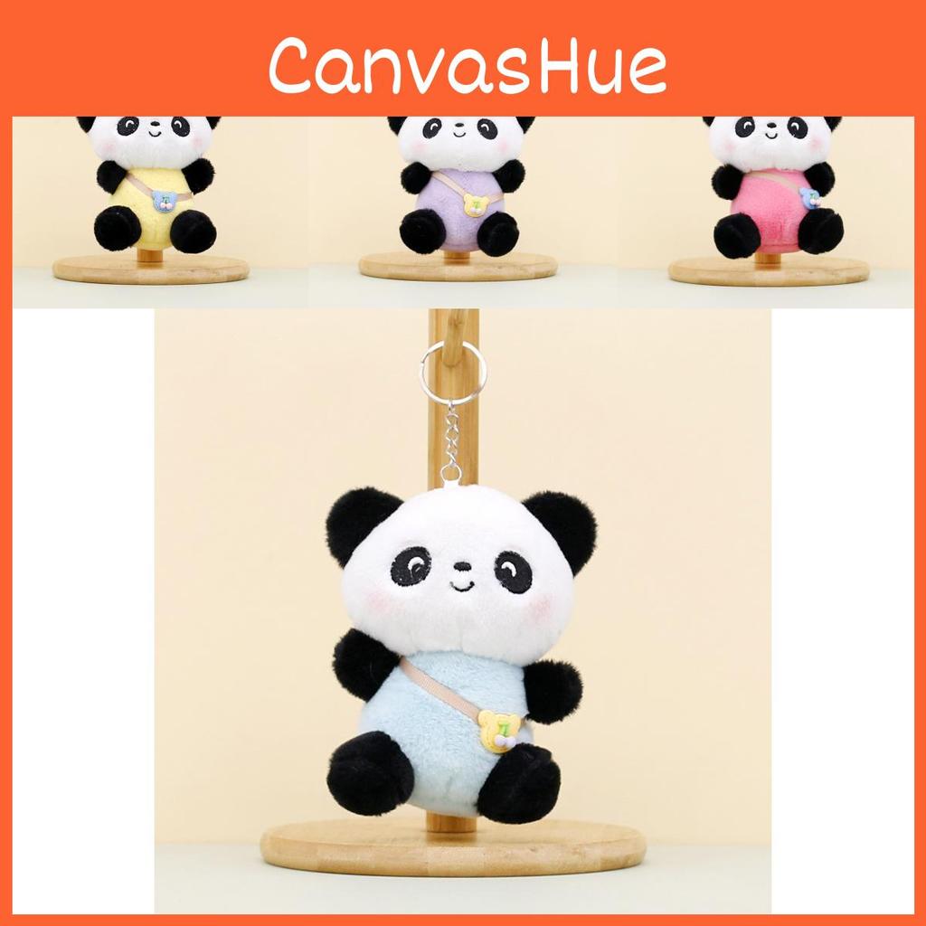 Cute Panda Plush Key Holder Soft Toy Adorable Bag Charm For Couples And Gifts