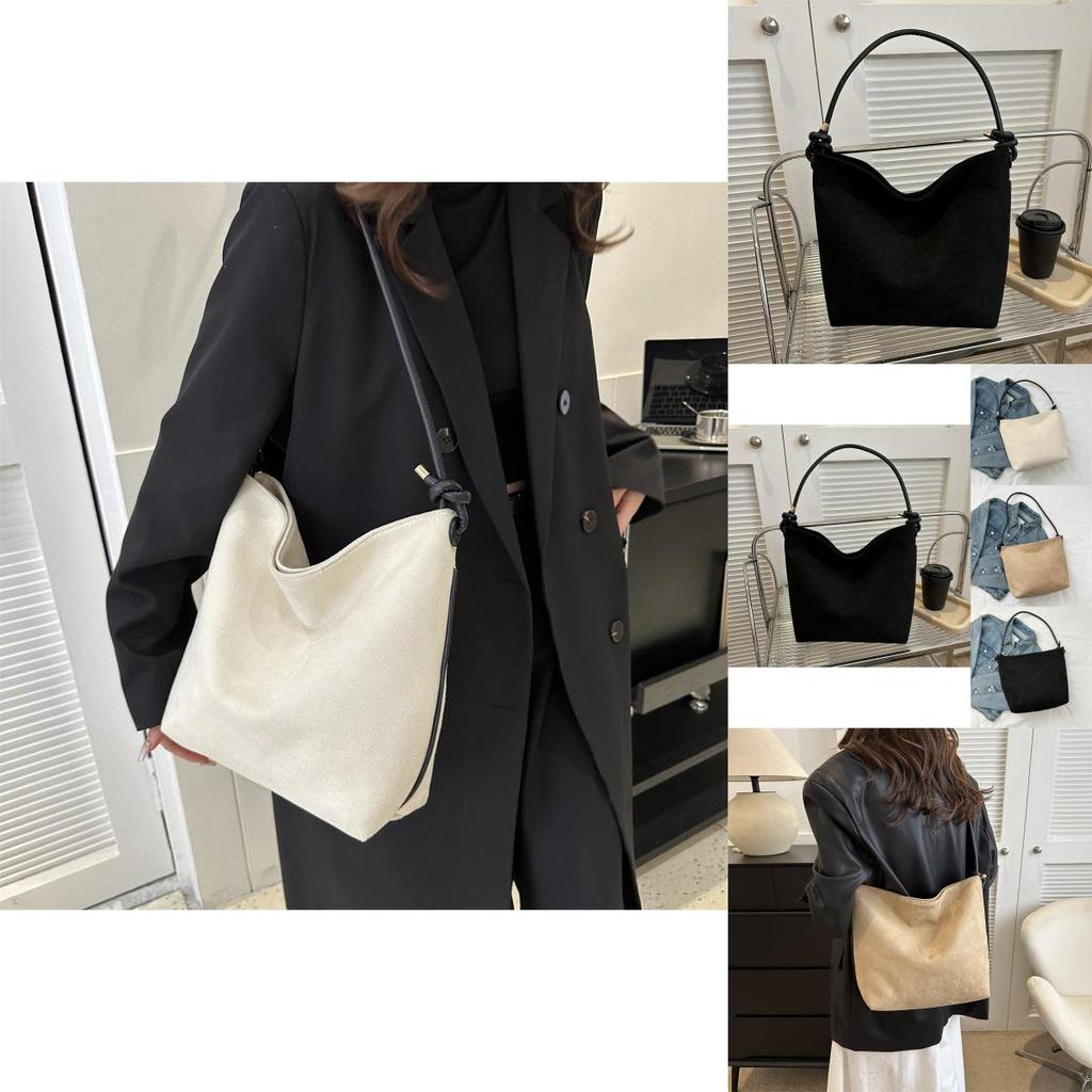 Fashionable Canvas Tote Bag 2023 Winter Trendy Large Capacity Shoulder Bag
