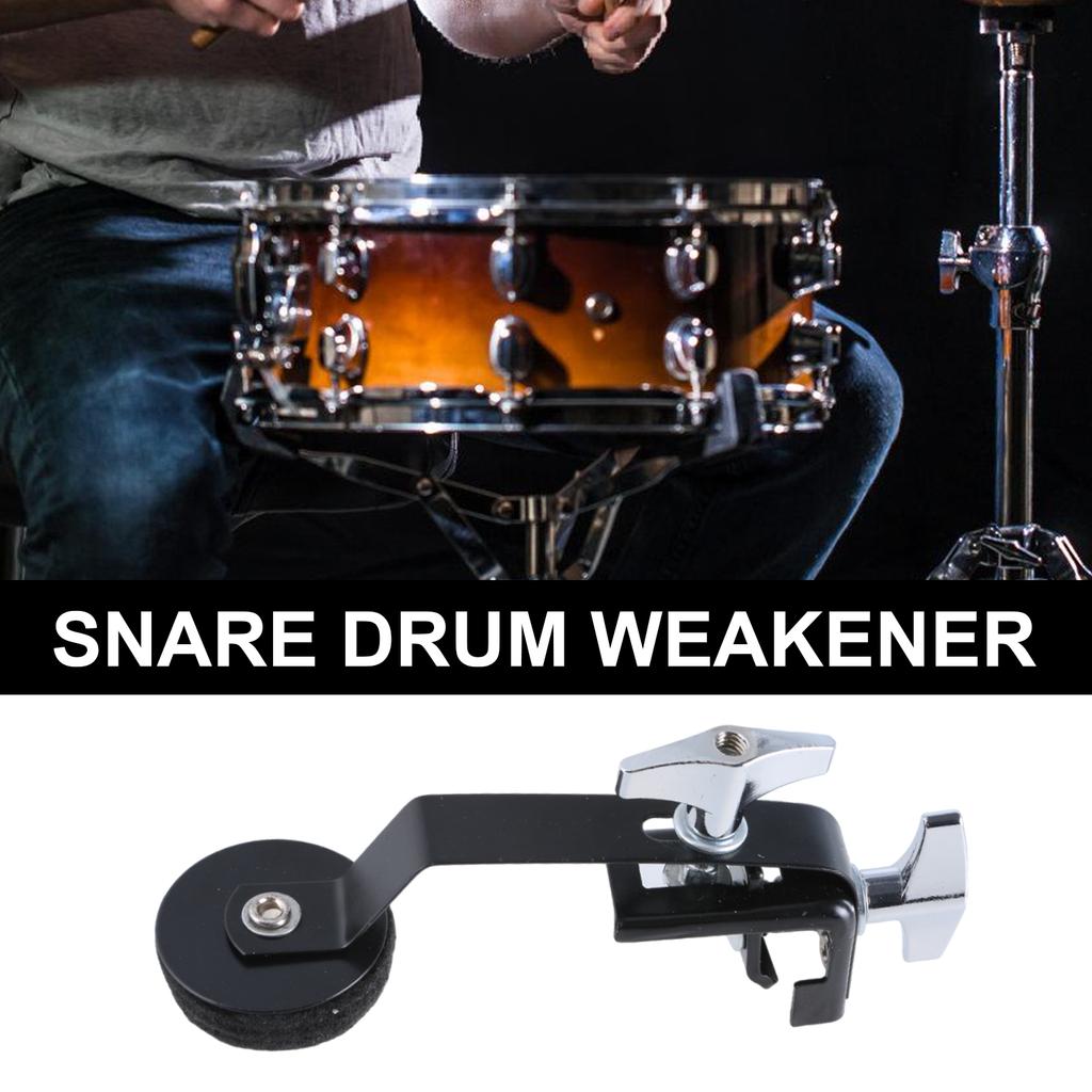 Clamp On Drum Damper Metal Felt Drum Mute Silencer Muffler Clamp On Tone Control Muffler for Snares Musical Parts