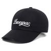 LUOESPAC Script Logo Ball Cap (Black)