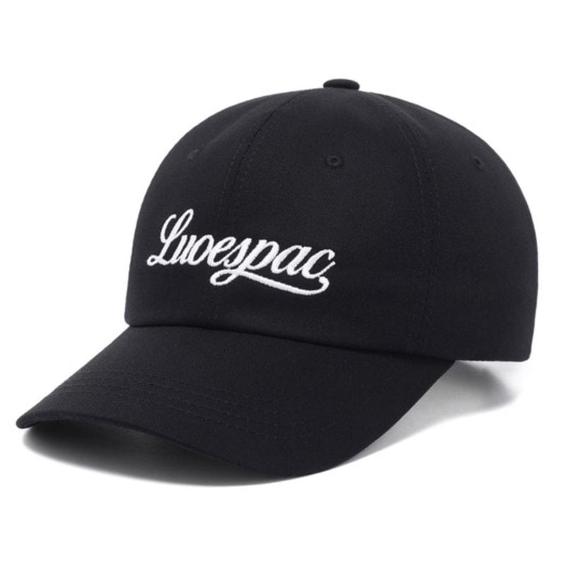 LUOESPAC Script Logo Ball Cap (Black)