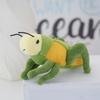 Cute Plush Grasshopper Keychain Toy With Pp Cotton Filling For Bag Decor