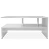 VidaXL Coffee Table Engineered Wood 90x59x42 Cm White 244854