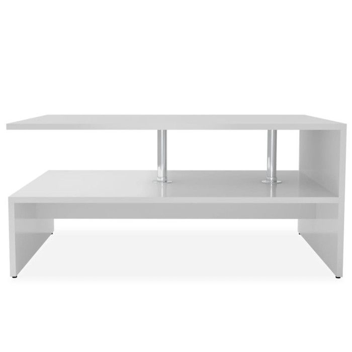 VidaXL Coffee Table Engineered Wood 90x59x42 Cm White 244854