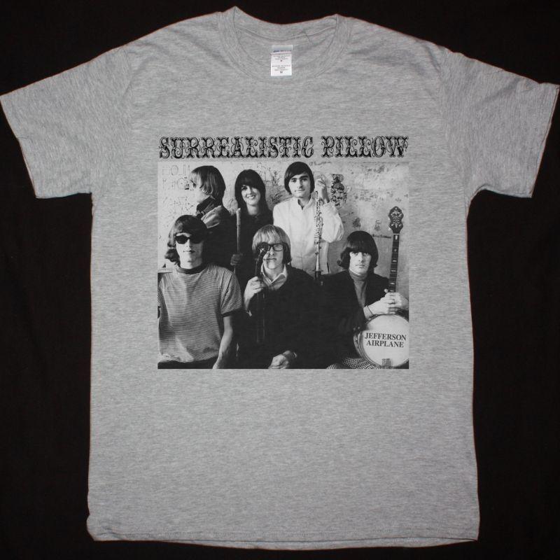 Jefferson Airplane Surrealistic Pillow Grey T-Shirt Rock Tee S разноцветный
