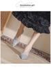 2025 Champagne Rhinestone Stiletto Heels: Elegant Pointed Toe Bridal Shoes