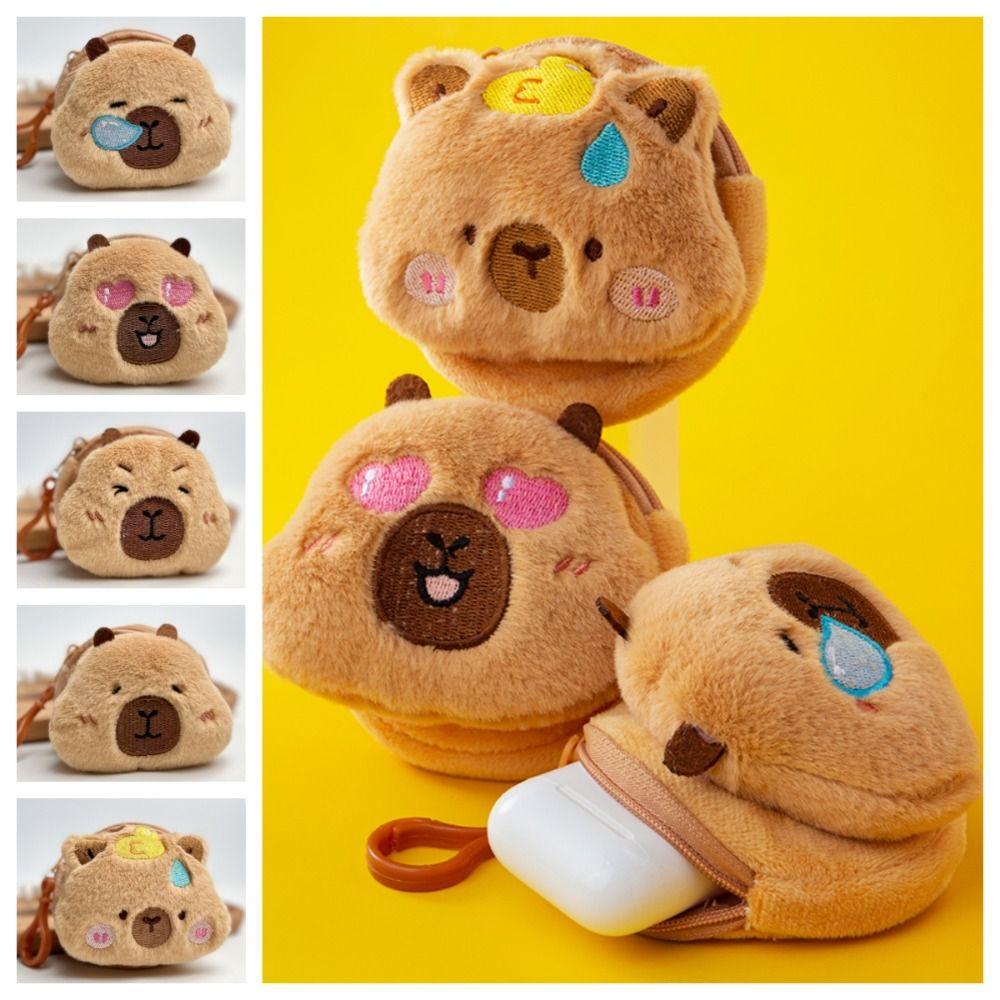 

Денежный мешок Capybara Plush Кошелек Сумка Молния Capibara Наушники Чехол Дети