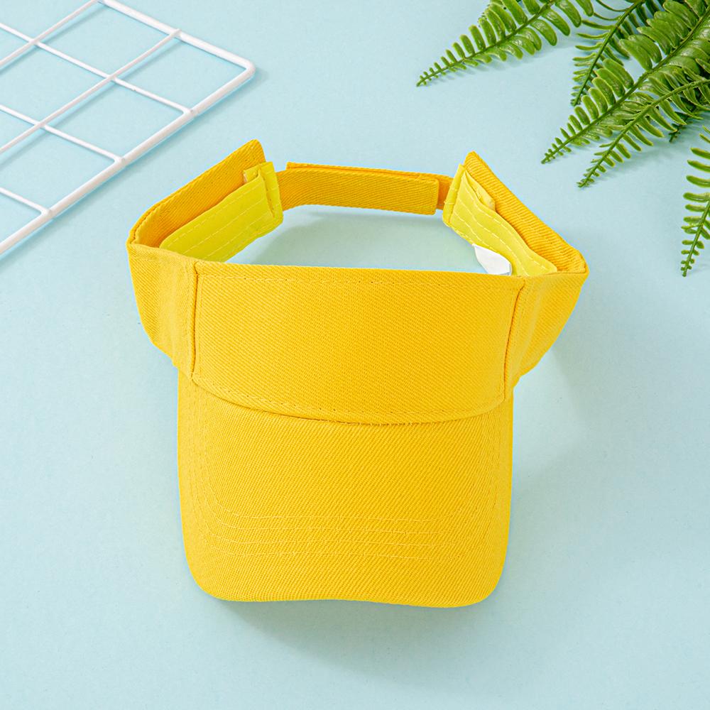 Cotton Sun Visor Hat For Women Men - Adjustable Empty Top Baseball Cap For Sports, Running, Golf, Beach - Multiple Bright Colors