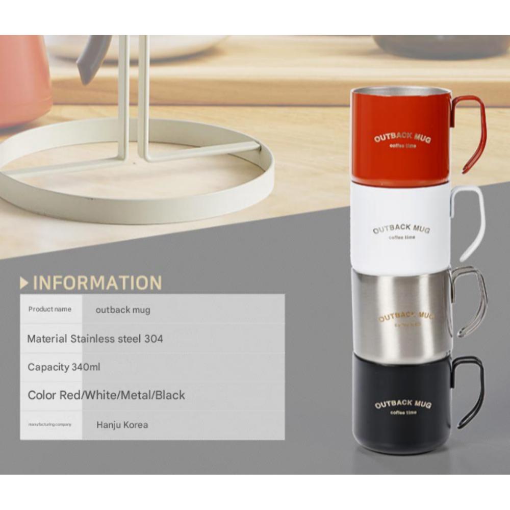 Oslo Outback Double Vacuum Stainless Mug Cup 340ml