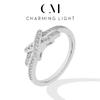 CHARMING Luxury Moissanite Diamond Ring 925 Silver 18K Gold Plated Women Rings Engagement Wedding Jewelry Fine Gifts