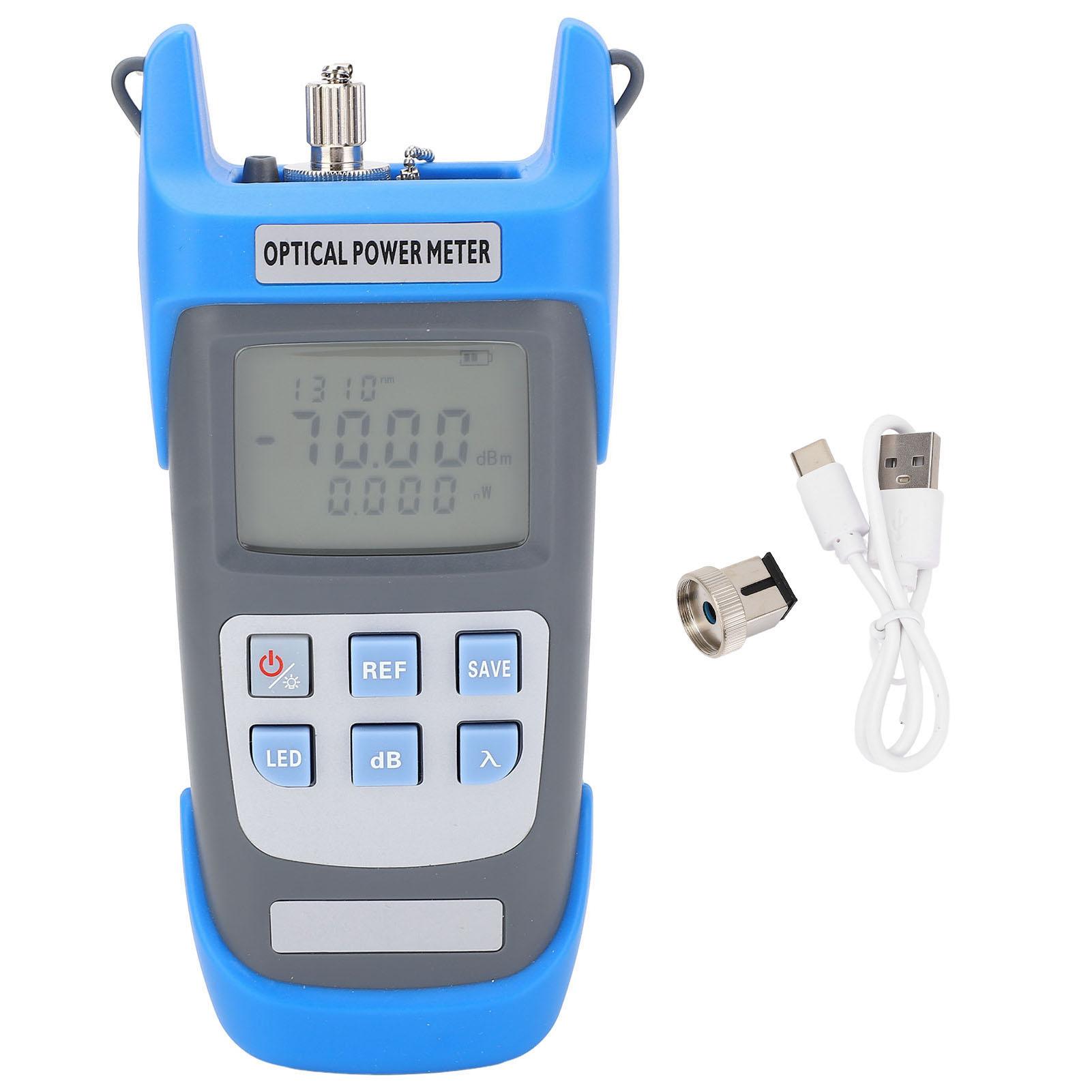

Fiber Optic Tester Rechargeable FC SC ST -70-10dbm Fiber Optic Visual Fault Locator with LED Light