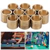 10pcs Copper Tip Billiards Cue Ferrules Portable Billiard Cue Tips  Billiards Repair