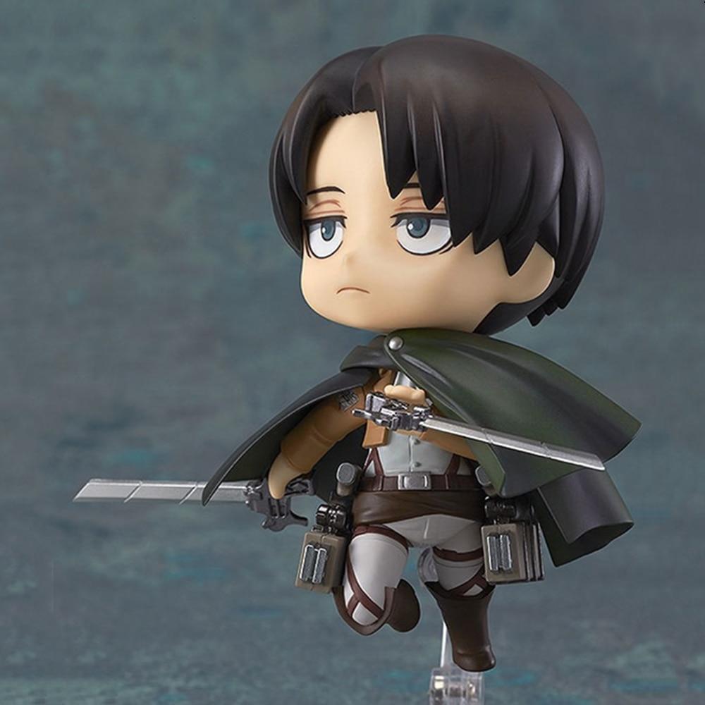 1 Box Angriff auf Titan Anime Figuren Levi Ackerman 390 417 Eren Jaeger 375 Action Figur Ver.PVC Niedlichen Spielzeug Modell Kinder Puppe Brinquedos