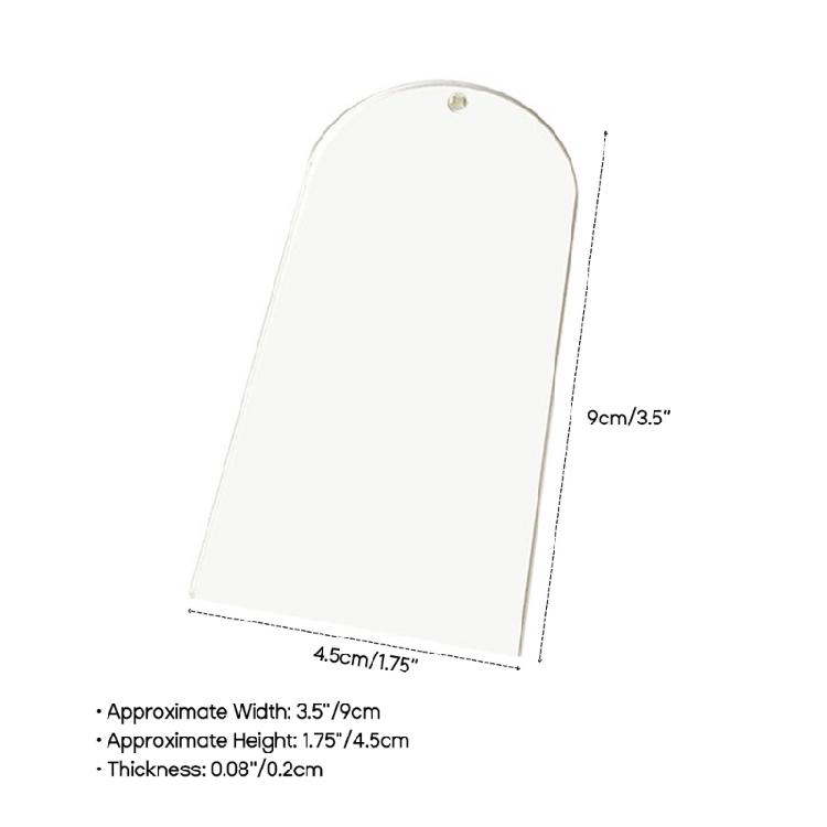 10pcs DIY Clear Acrylic Wedding Table Sign Luggage Birthday Festival Party Table