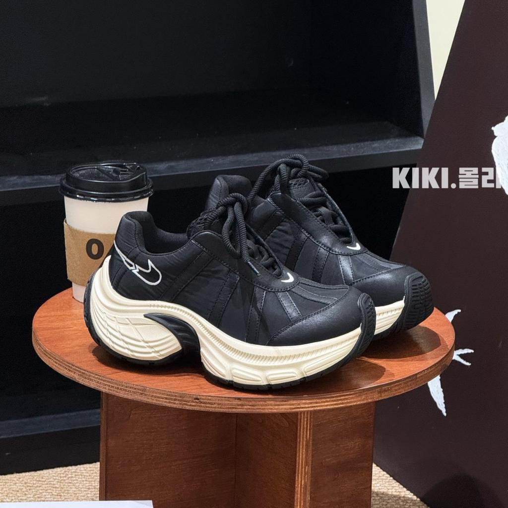 Leather Dad Shoes Women's 2025 Autumn New Popular Thick Soles Increase Height and Show Feet Small Versatile Sports and Leisure Shoes Women's Shoes