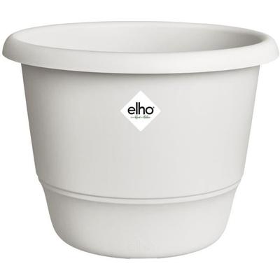 ELHO Blumentopf Amiga Rund 30 - Weiß - Ø 29,5 x H 22 cm - Außenbereich - 100% recycelt