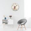Silents Wood Wall Clock In Round Shape for Touch of European Elegances