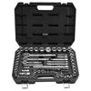 Socket Set, 86 Pieces, 9.5 & 6.4 & 12.7 Mm Drive Socket and Ratchet Set, SAE and Metric, Mechanic Tool Kit with Ratchet Wrench, Accessories and