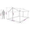 Camping Tarp with Mesh Walls Blue 340 x 260 x 220 cm