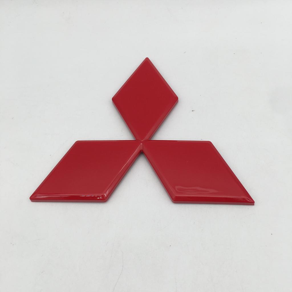 1 stuks 3D ABS voor Mitsubishi auto voorste Motorkap Grille kap embleem badge Achter staart Kofferbak sticker Decal styling auto Accessoires