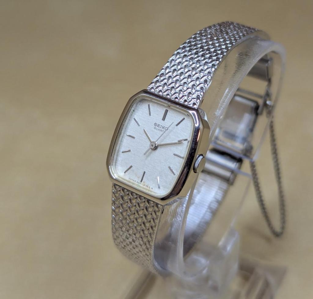 [USED] Working/Good Condition SEIKO Quartz 5421-5060 Silver Women's Watch