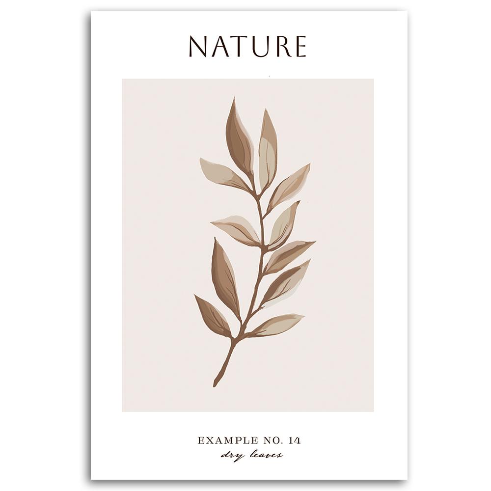 Leinwanddruck, Trockene Blätter - Natur