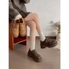 Wang Fan Thick-heeled Thick-soled Small Leather Shoes, Spring and Autumn Small Height-increasing Birkenstocks