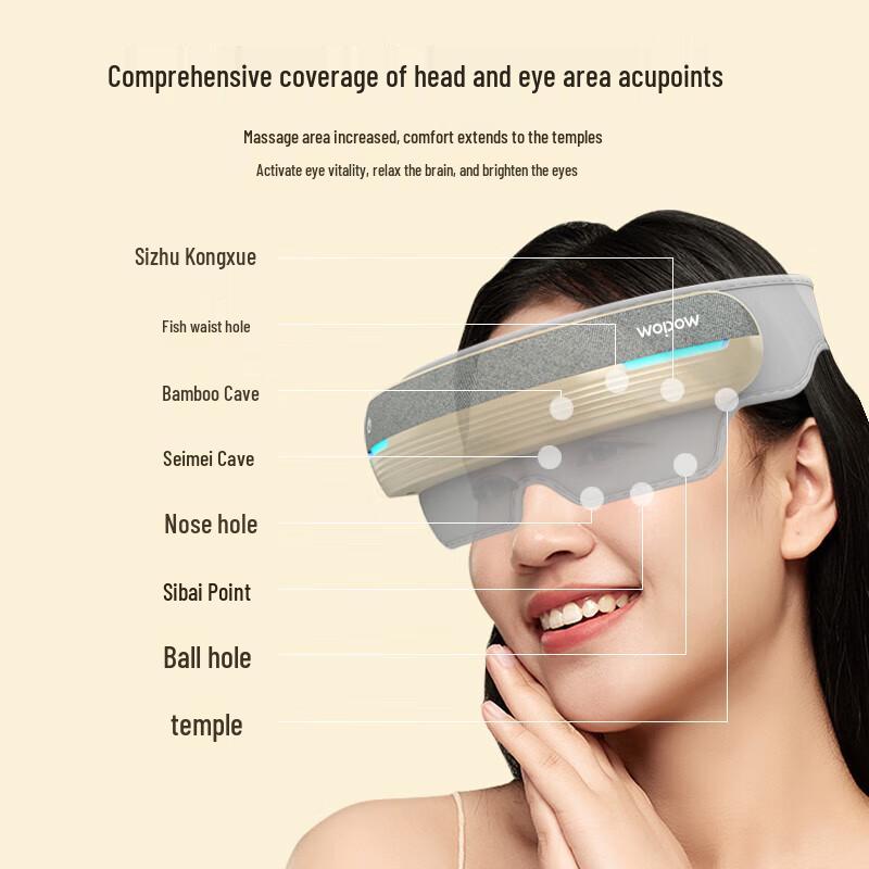 WOPOW Full-Wrap Head and Eye Massager CN Plug (adapter Included)