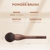 Large Powder Makeup Brush WLN00 100% Original Walnut Wood Ultra-Soft Bristle Round Powder Bronzer Cosmetic Beauty Tools