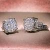 Rhinestone Ear Studs Lightweight Sparkling Stud Earrings Elegant Daily Wear Earrings Jewelry for Women Men Party Accessories