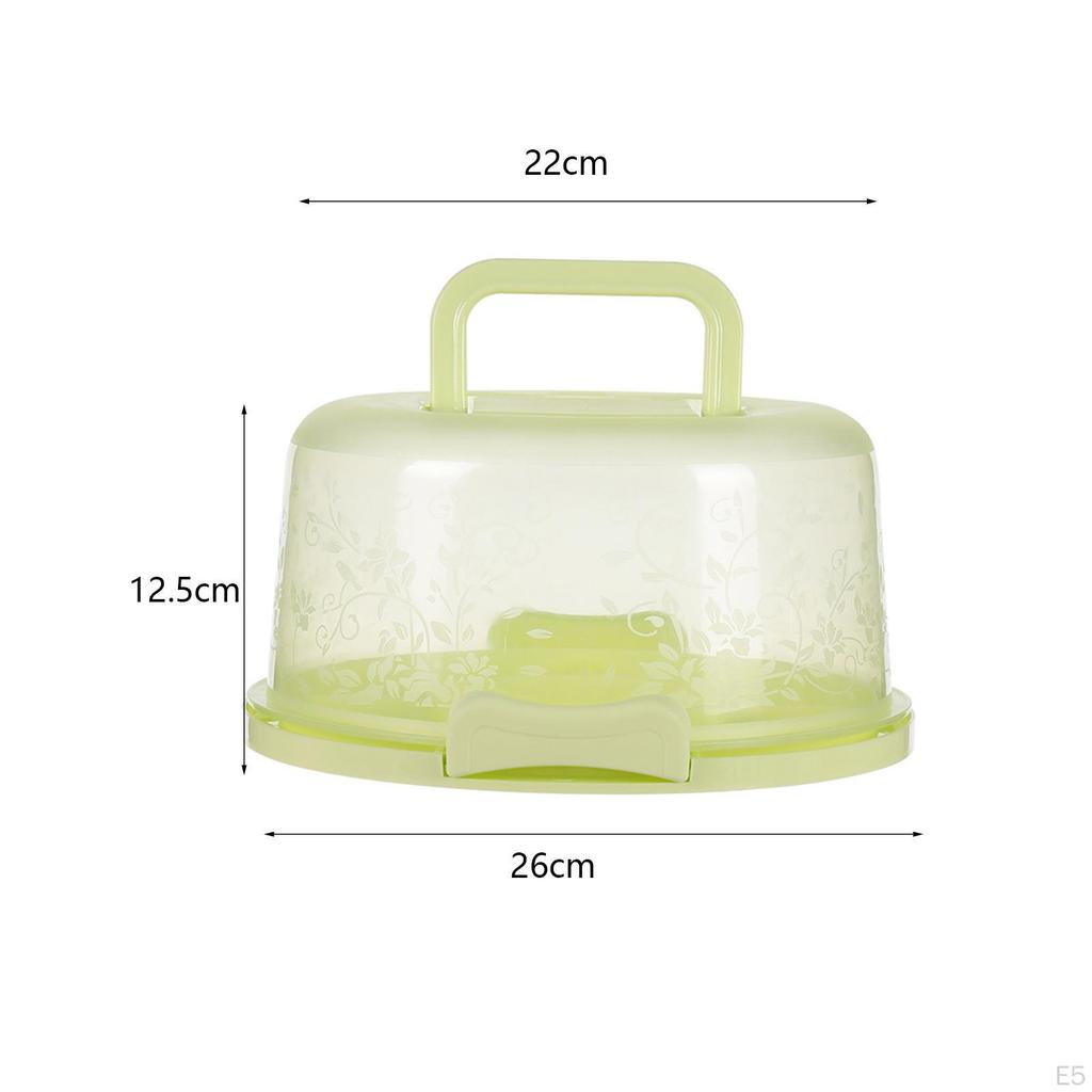 Cake Container Carrier with Handle Multipurpose Accs Base Portable Keeper Storage