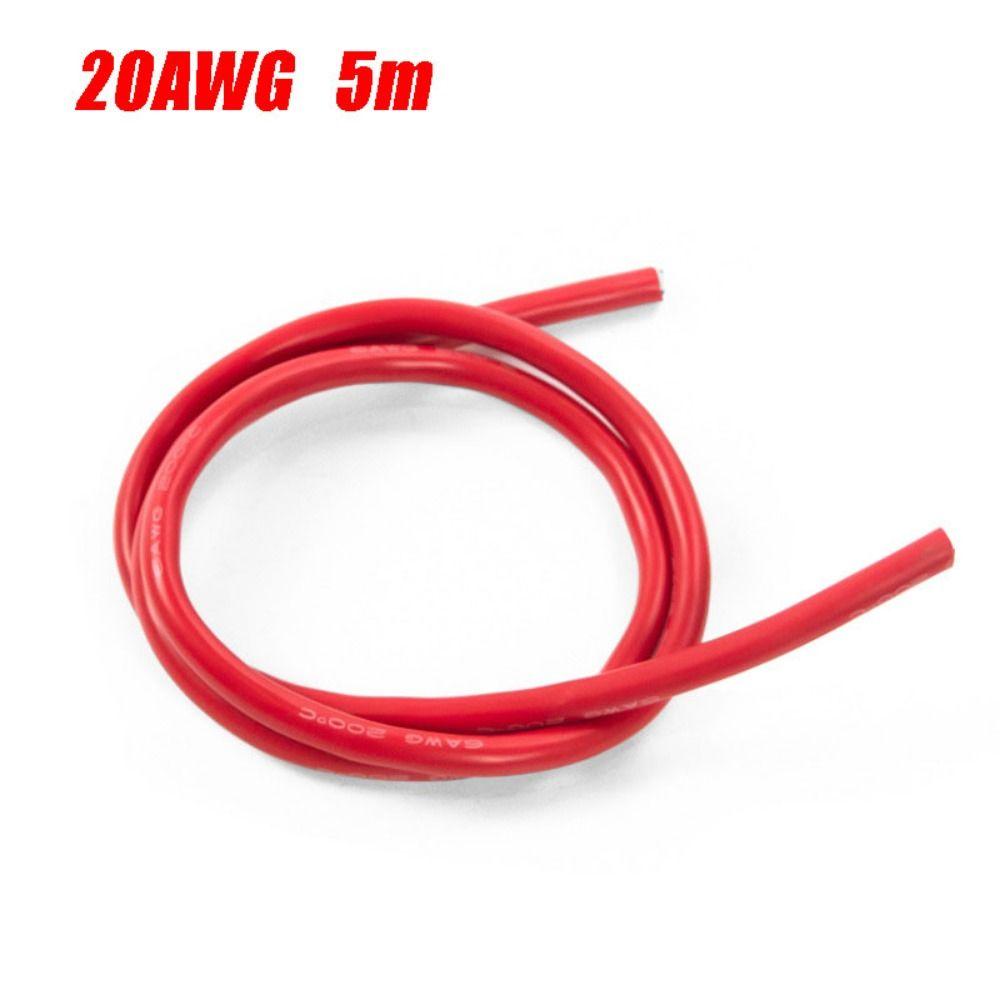 Tinned Copper AWG Electric Wire Solid Cable Universal Soft Silicone Cable Red Black Heat Resistant The Hook Up Assorted Wire Set
