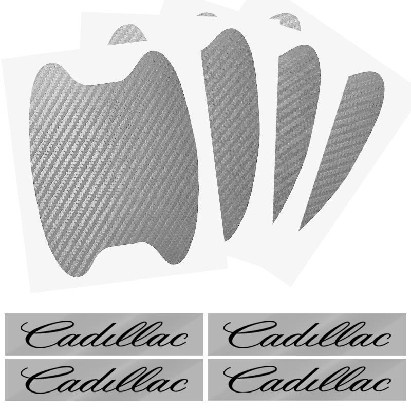 Car Door Sticker Carbon Fiber Scratches Auto Handle Protection Film For Cadillac CT5 CT6 CTS Seville ATS CT4 XTS Celestiq Ciel Escala SRX XT4 XT5 XT6