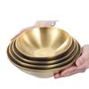 304 Stainless Steel Double Layer Heat-Insulated Ramen and Soup Bowl - Large Gold Noodle Mixing Bowl
