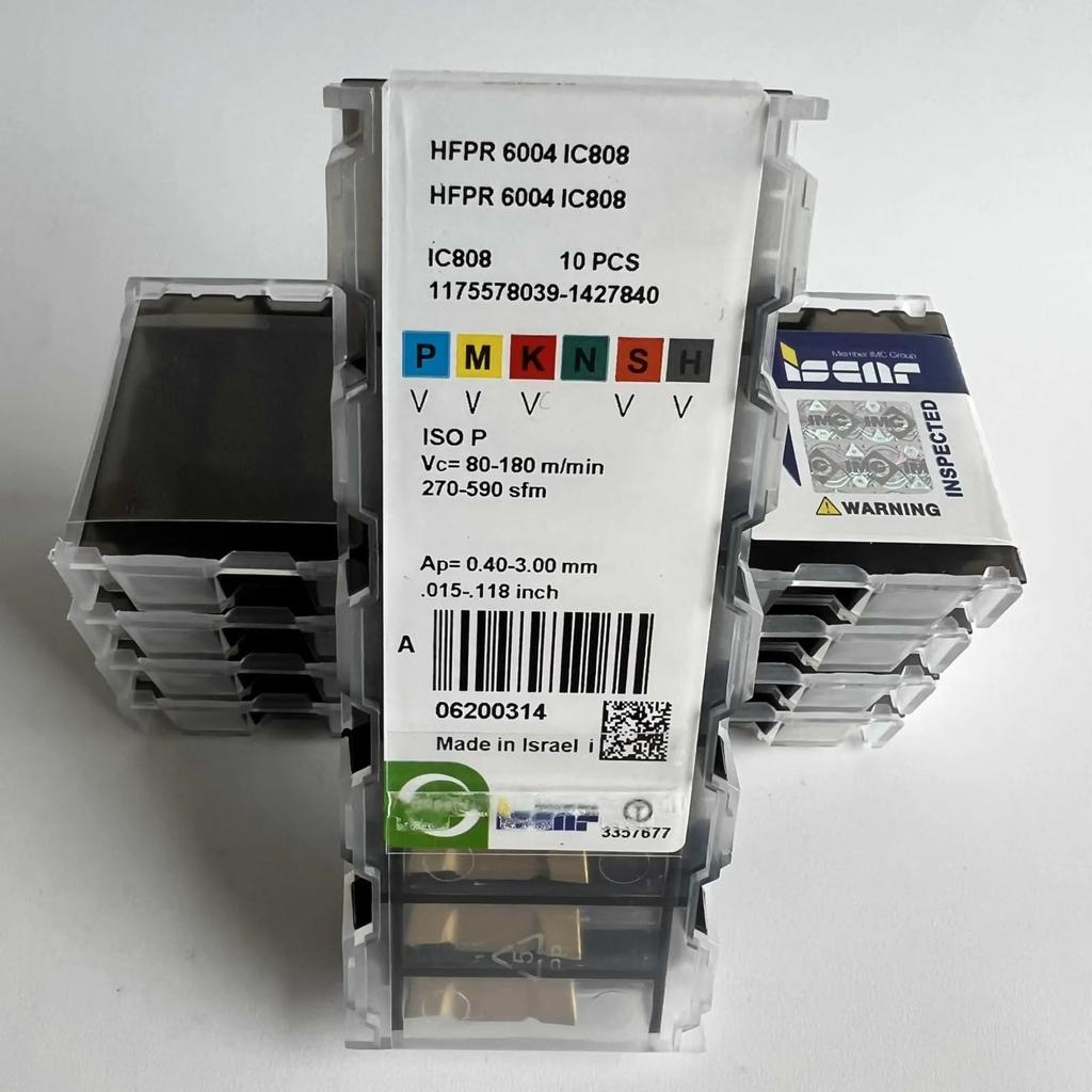 ISCAR / HFPR6004 IC808 /Industrial indexable Carbide Inserts 10 PCS