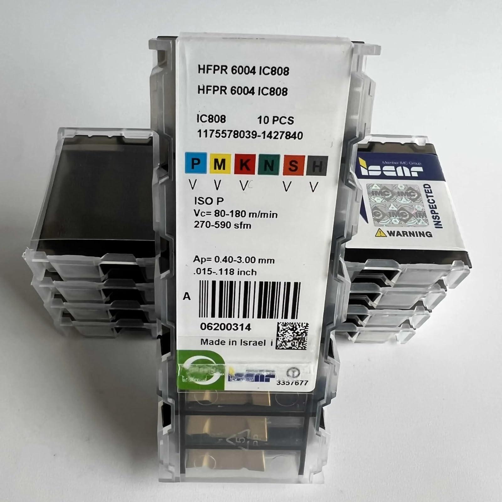 

ISCAR / HFPR6004 IC808 /Industrial indexable Carbide Inserts 10 PCS