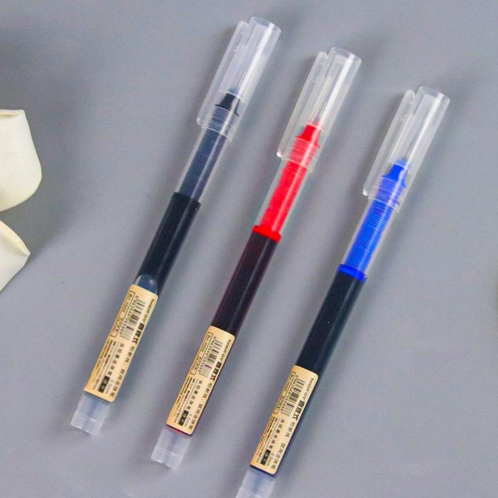 Neutral Pen Black/Red/Blue Gel Ink Pen Signing Pen 0.5mm Journaling Pen Quick-Drying Gel Pen School Office Supplies