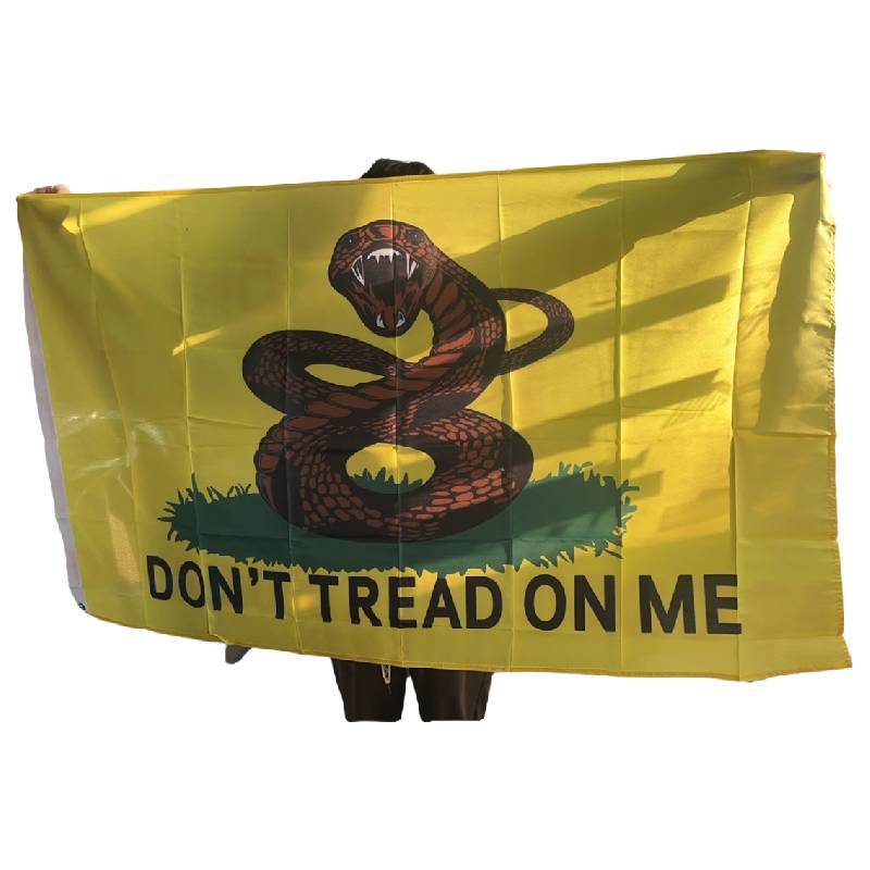 On Tread Dont Me Snake Banner Polyester Material Gadsden Flag For Events Patriot