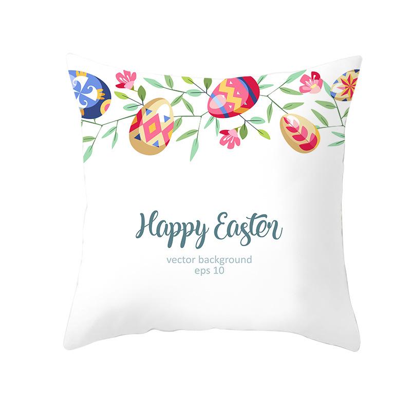 New Easter Bunny Pillow Cover Festive Home Decor Pillow Cover