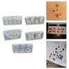 Schmuckherstellung 5 Teile/satz Kristall Epoxidharz Form Blätter Blume Seestern Muschel Nagel Schnitzen Dekorationen Silikonform DIY Handwerk Schablone