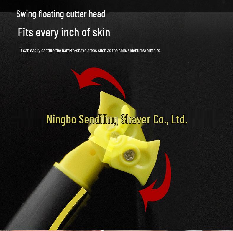 Portable USB Rechargeable Men's Electric Razor for Legs & Armpits