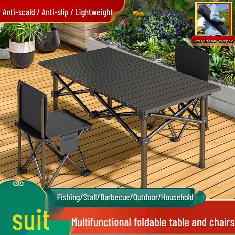Portable Folding Table & Chair Set for Camping, Picnic, and More - Lightweight & Multi-Purpose