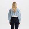 Levis Loose Casual Comfortable Short Sleeve Denim Jacket Women Jackets Light-Blue 003SY-0001