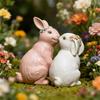 Food Grade Silicone Easters Sitting Rabbits Mould For Candle Making Home Decoration Craft Art