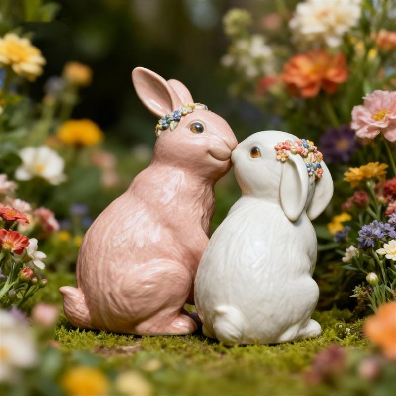 Food Grade Silicone Easters Sitting Rabbits Mould For Candle Making Home Decoration Craft Art