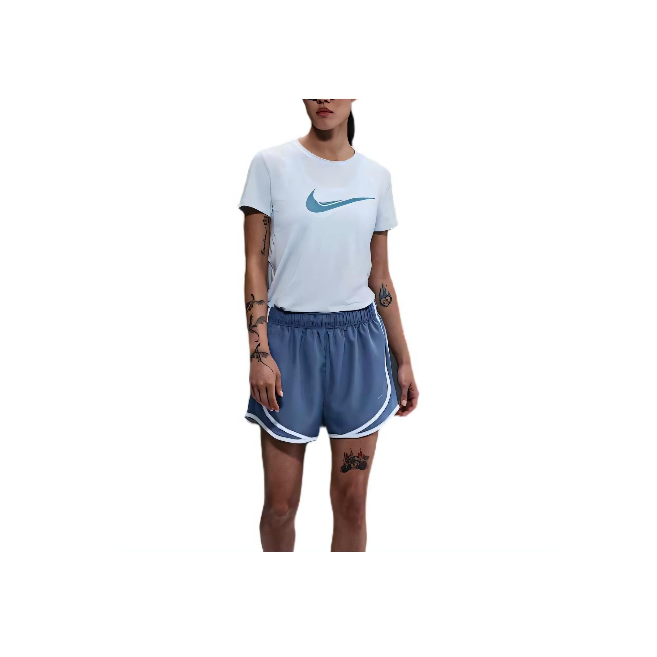 

Nike Swoosh One Comfortable Simple Fashion Versatile Short Sleeve Regular T-Shirt Women tops White HJ2205-423 L