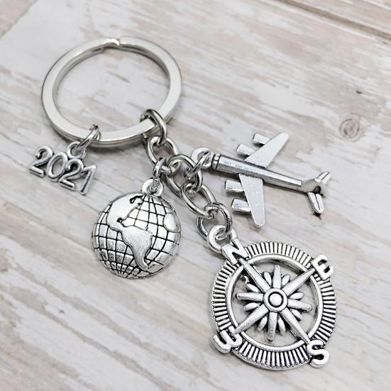Cheap Unique Postcard Key Ring Travel Gift Compass Earth Travel ...
